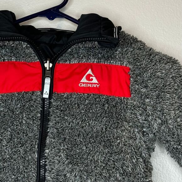 GERRY  Reversible Kids Youth Zip Jacket 2T Red Black‎ Insulated Snow Winter - Picture 8 of 12